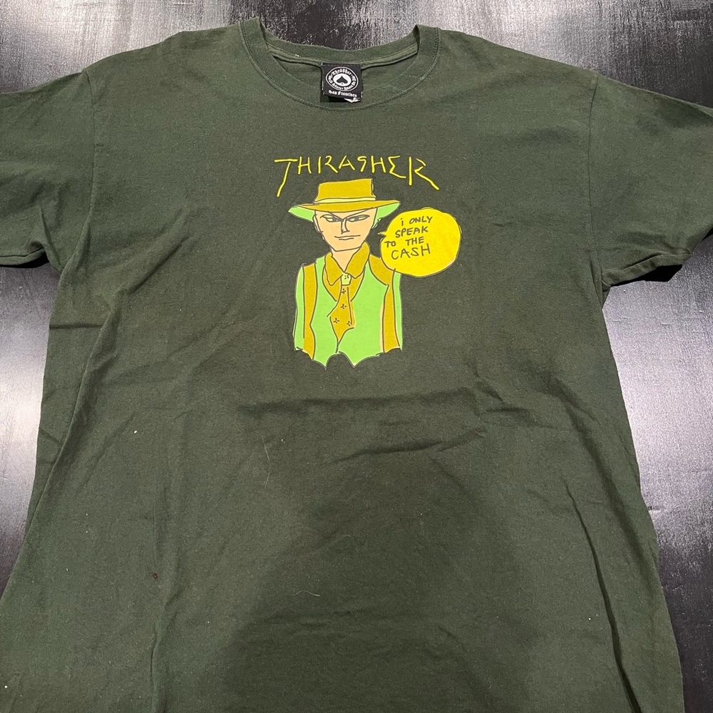Thrasher Green Graphic T-Shirt